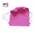 Simple pure color non woven drawstring backpack